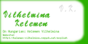 vilhelmina kelemen business card